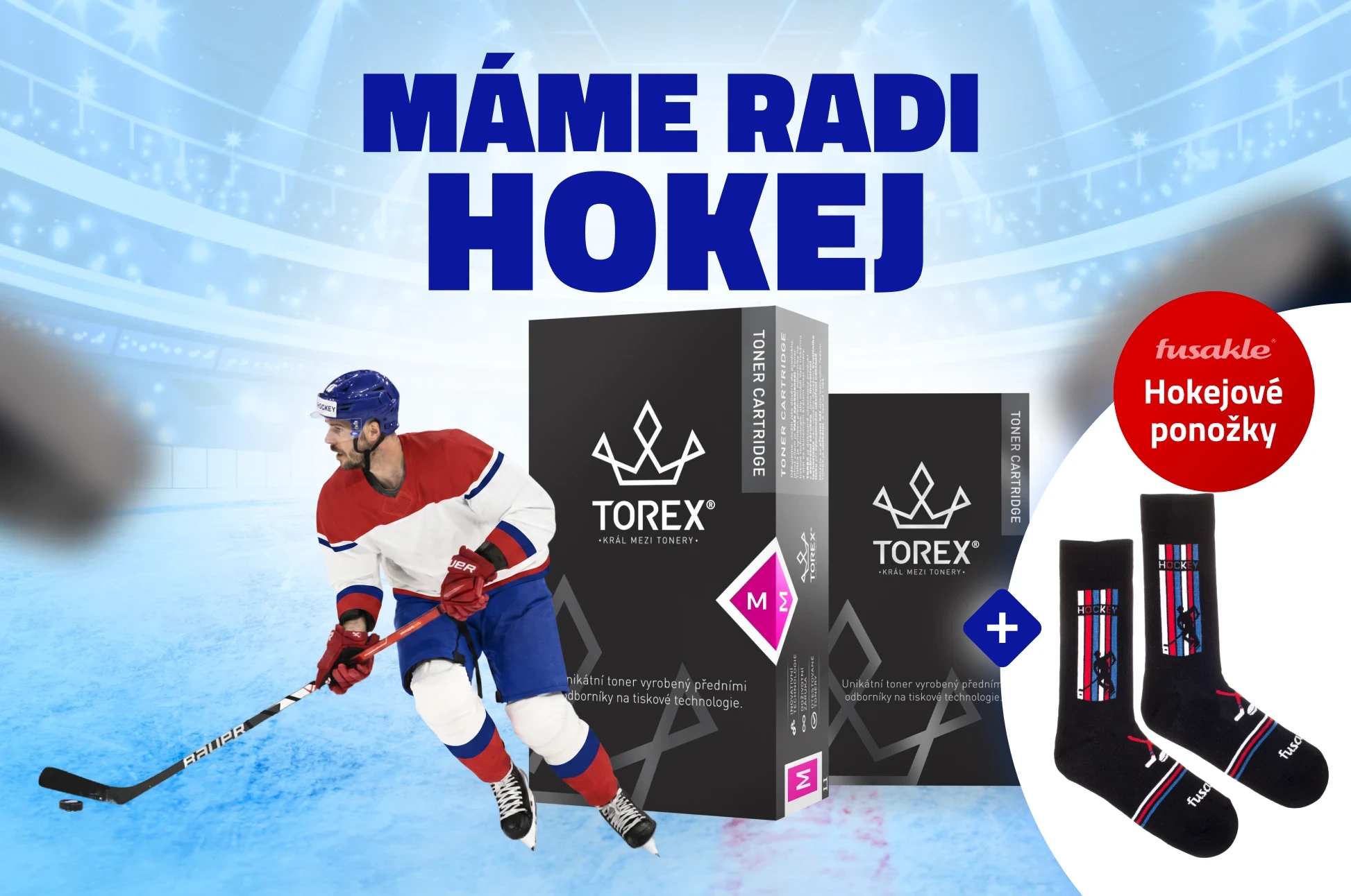 Máme radi hokej: malý darček za nákup náplní TOREX