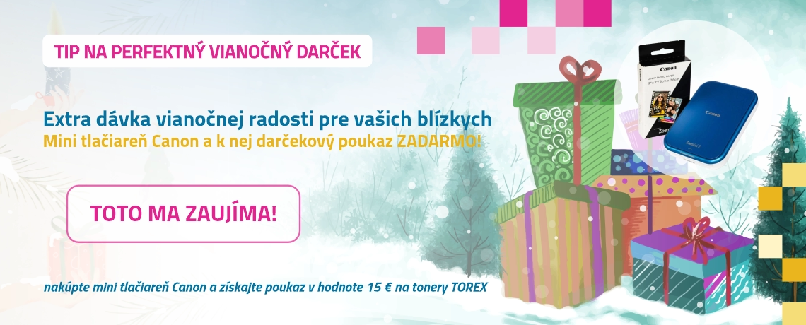 Vianočný tip - minitlačiareň Canon