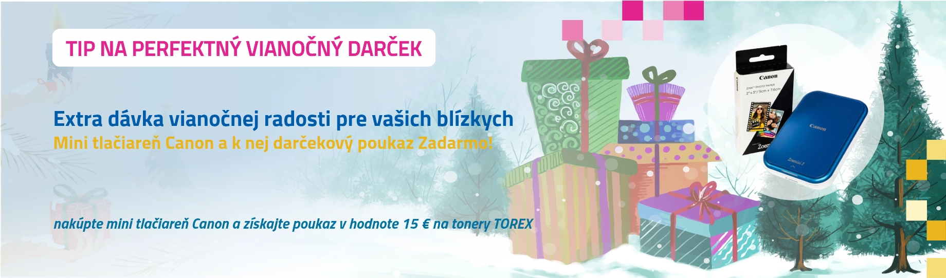 Vianočný tip - minitlačiareň Canon